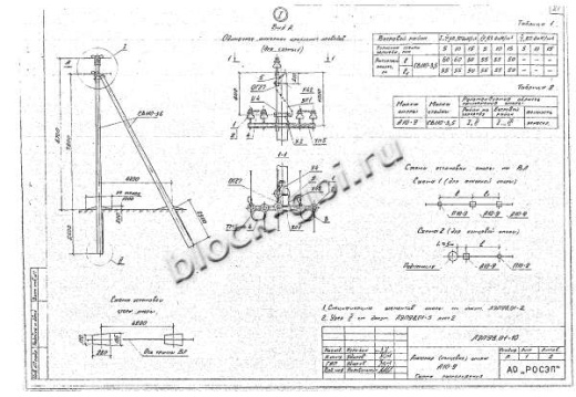 Анкерная опора А10-9