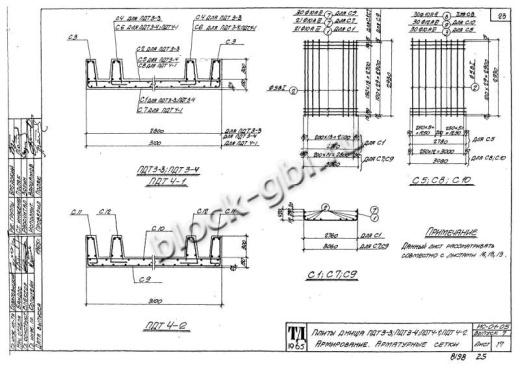 Плита днища тоннелей ПДТ 4-1