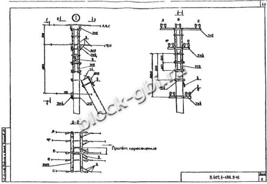Переходная концевая анкерная опора ПК4