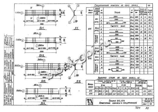 Балка тоннелей БТ 6