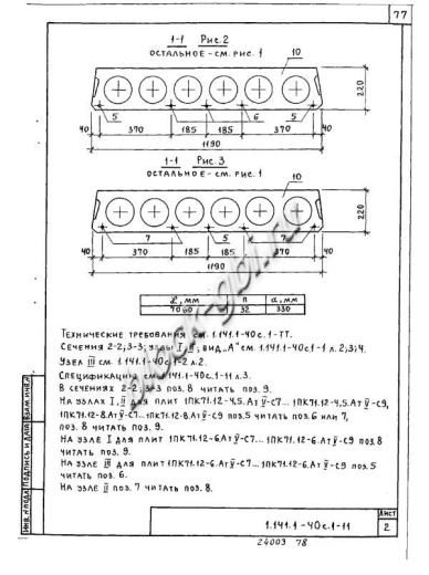 Плита 1ПК 71.12-8