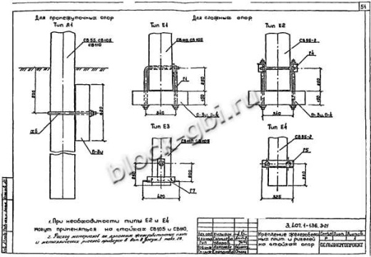 Переходная промежуточная опора ПП4