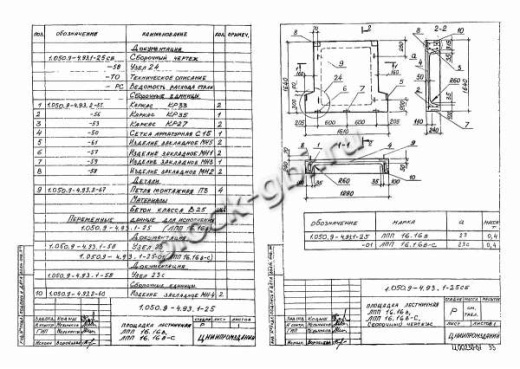Лестничная площадка ЛПП 16.16в-с