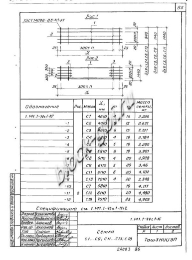 Плита 1ПК 59.15-8