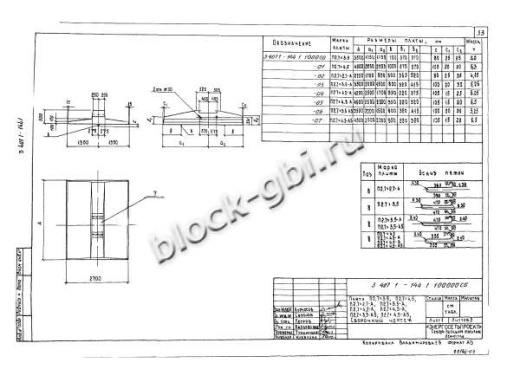 Фундамент ФП2.7х2.7-А-350