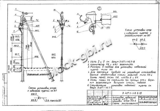 Анкерная опора А10-3