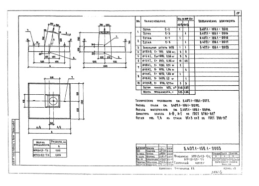 Фундамент МФ1.3х2.2-1/5
