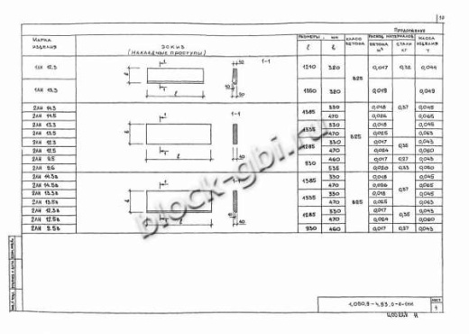 Накладная проступь 2ЛН 13.3в