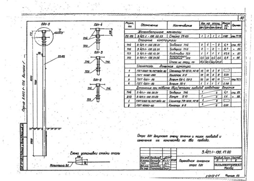 Переходная анкерная опора ПА1 Переходная анкерная опора ПА1