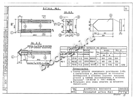 Диафрагма жесткости В-29-42п